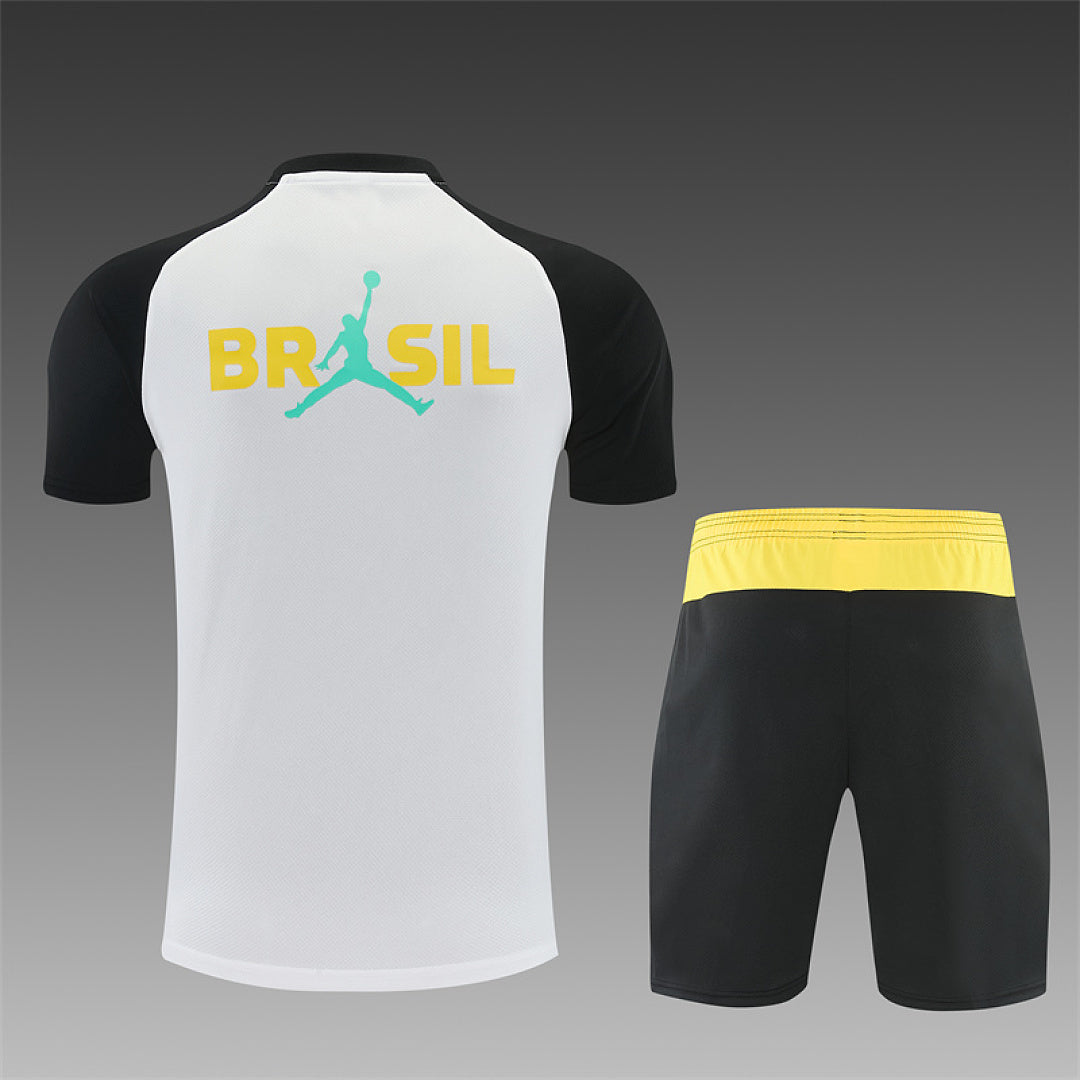 BRAZIL 2026/27 TRAINING KIT SHIRT + SHORT - White - back