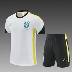 BRAZIL 2026/27 TRAINING KIT SHIRT + SHORT - White - front