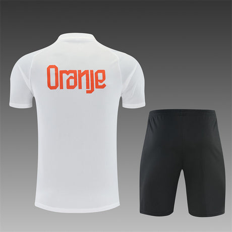NETHERLANDS 2026/27 TRAINING KIT SHIRT + SHORT - White