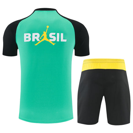 BRASILE 2026/27 COMPLETO ALLENAMENTO MAGLIA + PANTALONCINI - Verde Chiaro