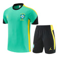 BRAZIL 2026/27 TRAINING KIT SHIRT + SHORT - Light Green - front