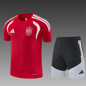 SPAIN 2026/27 TRAINING KIT SHIRT + SHORT - Red/White - front