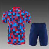 BARCELONA 2026/27 TRAINING KIT SHIRT + SHORT - Red/Blue Camo - back