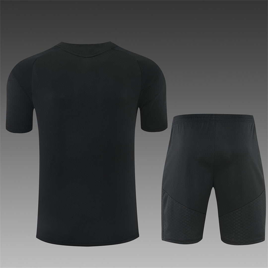 REAL MADRID 2026/27 TRAINING KIT SHIRT + SHORT - All Black - back