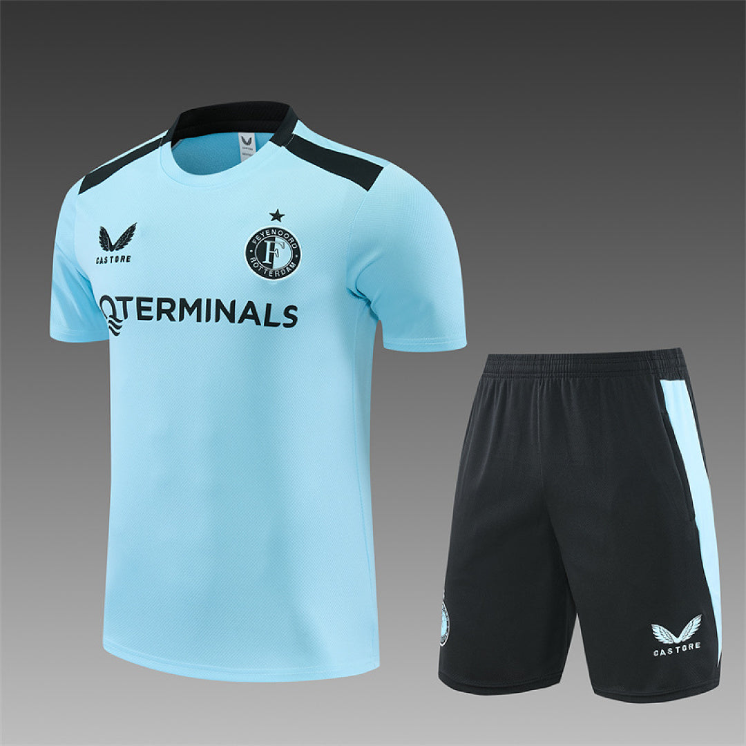 FEYENOORD 2026/27 TRAINING KIT SHIRT + SHORT - Light Blue - front