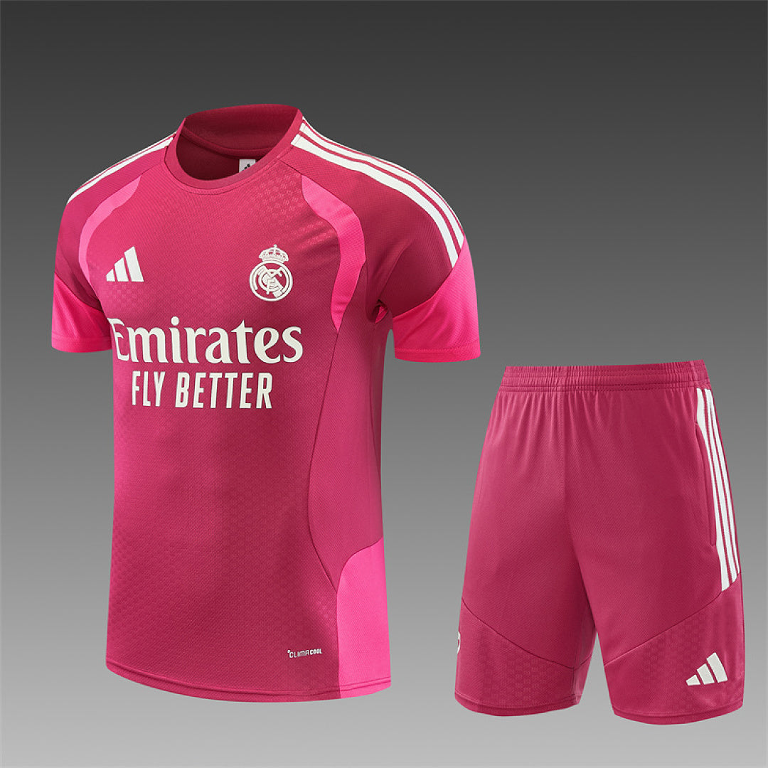 REAL MADRID 2026/27 TRAINING KIT SHIRT + SHORT - Pink - front