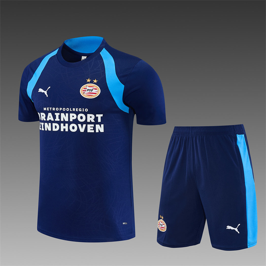 PSV EINDHOVEN 2026/27 TRAINING KIT SHIRT + SHORT - Navy - front