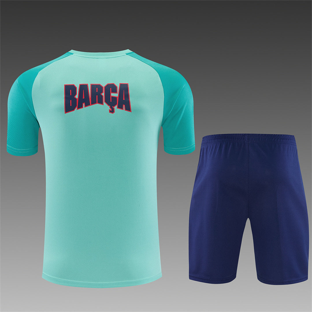 BARCELONA 2026/27 TRAINING KIT SHIRT + SHORT - Mint - back