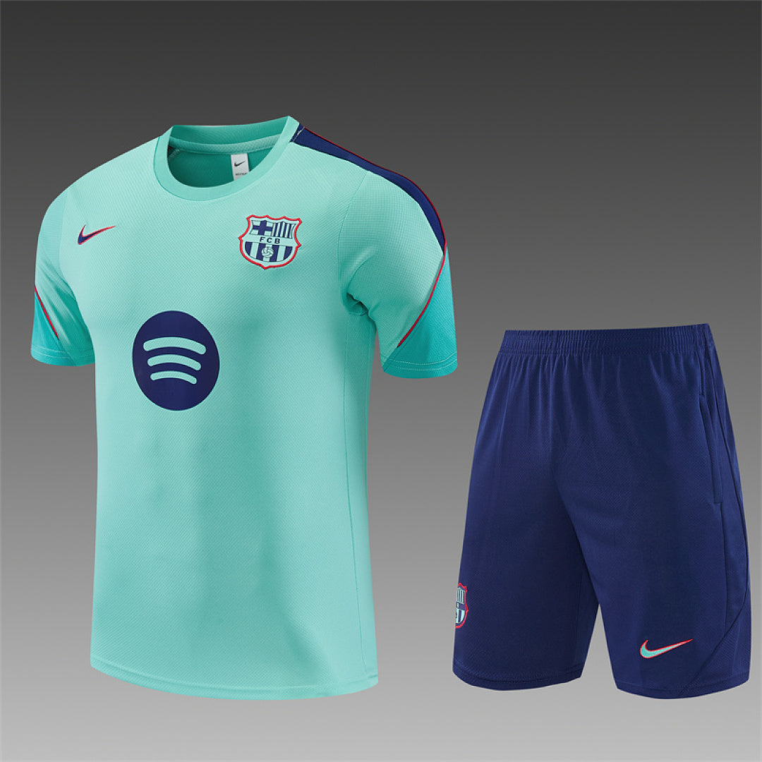 BARCELONA 2026/27 TRAINING KIT SHIRT + SHORT - Mint - front
