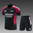 ARSENAL 2026/27 TRAINING KIT SHIRT + SHORT - Black/Burgundy - front