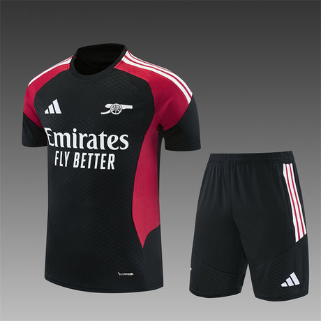 ARSENAL 2026/27 TRAINING KIT SHIRT + SHORT - Black/Burgundy