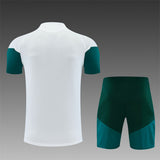 REAL MADRID 2026/27 TRAINING KIT SHIRT + SHORT - White/Green/Pink - back