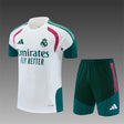REAL MADRID 2026/27 TRAINING KIT SHIRT + SHORT - White/Green/Pink - front