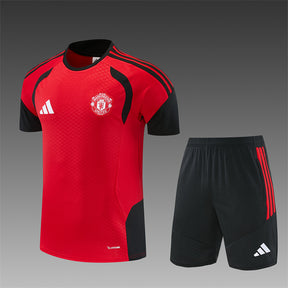 MANCHESTER UNITED 2026/27 TRAINING KIT SHIRT + SHORT - Red/White - front