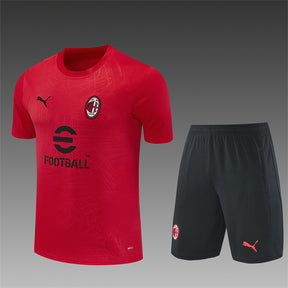 MILAN 2026/27 TRAINING KIT SHIRT + SHORT - Red - front