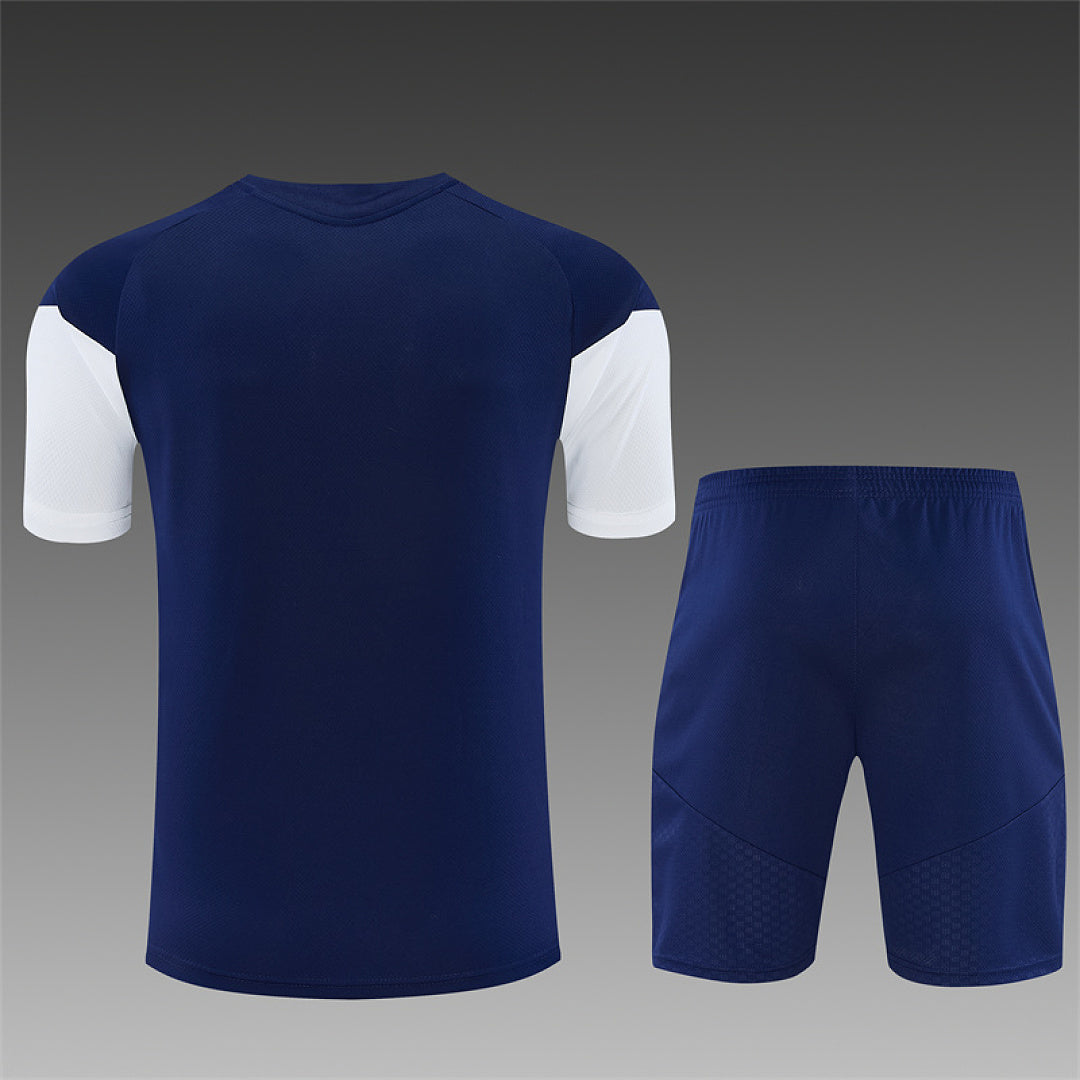 REAL MADRID 2026/27 TRAINING KIT SHIRT + SHORT - Navy/Orange - back