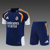 REAL MADRID 2026/27 TRAINING KIT SHIRT + SHORT - Navy/Orange - front