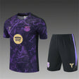 BARCELONA 2026/27 TRAINING KIT SHIRT + SHORT - Purple Camo - front