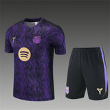 BARCELONA 2026/27 TRAINING KIT SHIRT + SHORT - Purple Snake - front