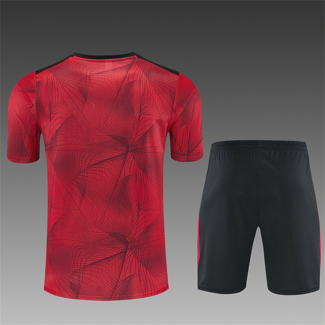 FEYENOORD 2026/27 TRAINING KIT SHIRT + SHORT - Black/Red Camo - back