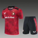 FEYENOORD 2026/27 TRAINING KIT SHIRT + SHORT - Black/Red Camo - front