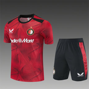 FEYENOORD 2026/27 TRAINING KIT SHIRT + SHORT - Black/Red Camo - front