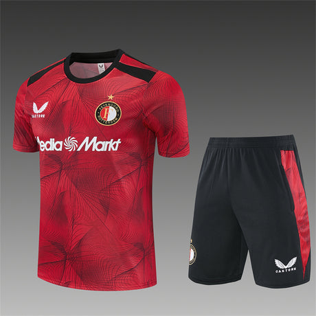 FEYENOORD 2026/27 TRAINING KIT SHIRT + SHORT - Black/Red Camo