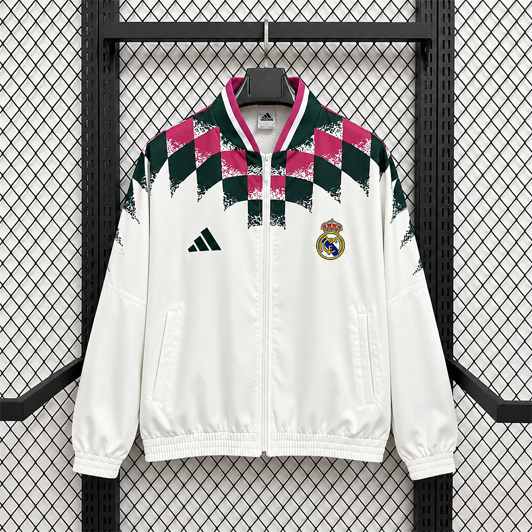 REAL MADRID 2026/27 STADIUM WINDBREAKER JACKET - White