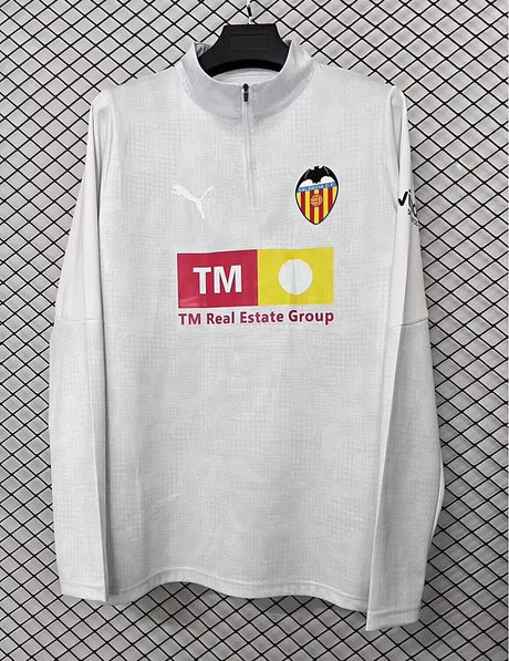 Valencia 2026/27 Felpa Allenamento - Bianco