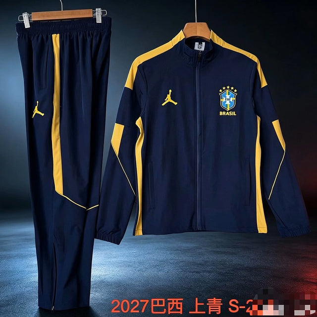 Brazil 2026 Windbreaker Tracksuit - Navy, Jordan