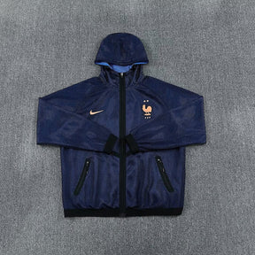 FRANCE 2026 HOODED WINDBREAKER JACKET - Navy