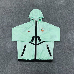 FRANCE 2026 HOODED WINDBREAKER JACKET - Mint