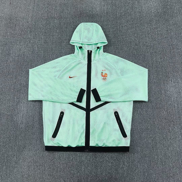 FRANCE 2026 HOODED WINDBREAKER JACKET - Mint