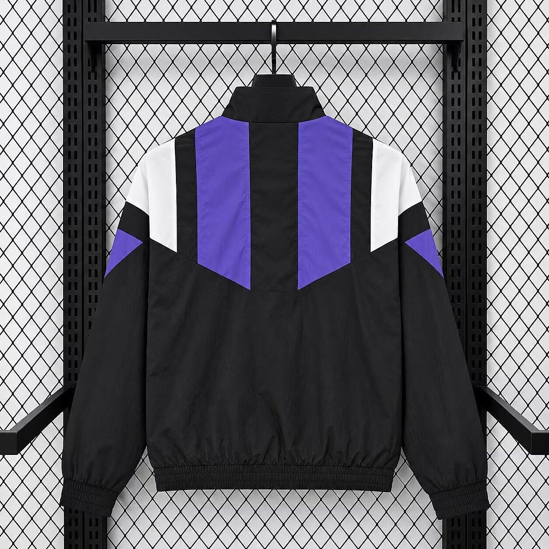 REAL MADRID 2026/27 WINDBREAKER JACKET - Black/Purple