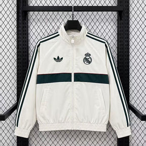 REAL MADRID 2026/27 WINDBREAKER JACKET - White/Green