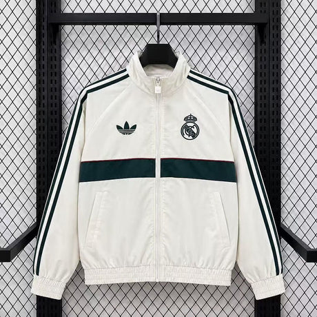 REAL MADRID 2026/27 WINDJACKE - Weiß/Grün