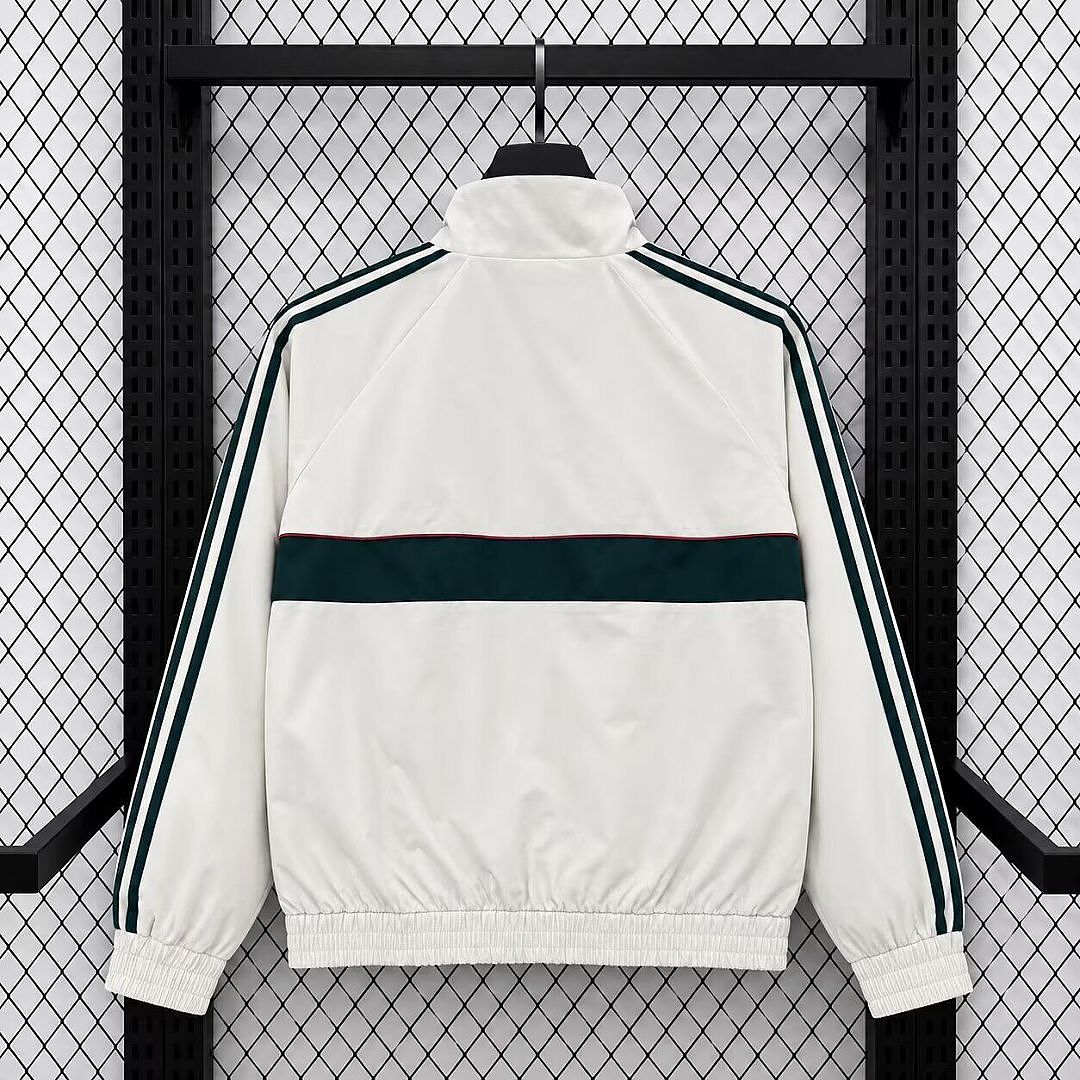 REAL MADRID 2026/27 WINDBREAKER JACKET - White/Green