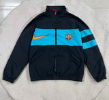 BARCELONA 2026/27 WINDBREAKER JACKET - Navy/Light Blue