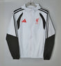 LIVERPOOL 2026/27 HOODED WINDBREAKER JACKET - Light Grey/Black Stripes - front