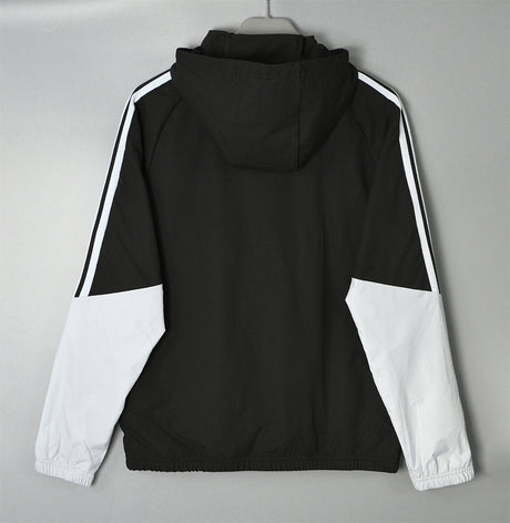 LIVERPOOL 2026/27 HOODED WINDBREAKER JACKET - Black/White Stripes