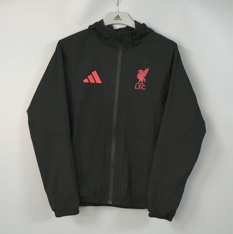 LIVERPOOL 2026/27 HOODED WINDBREAKER JACKET - Black