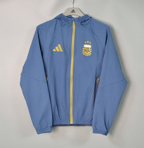 ARGENTINA 2026/27 HOODED WINDBREAKER JACKET - Blue Grey