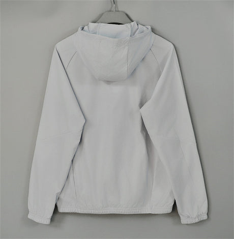 REAL MADRID 2026/27 HOODED WINDBREAKER JACKET - Light Grey