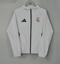 REAL MADRID 2026/27 HOODED WINDBREAKER JACKET - Light Grey - front