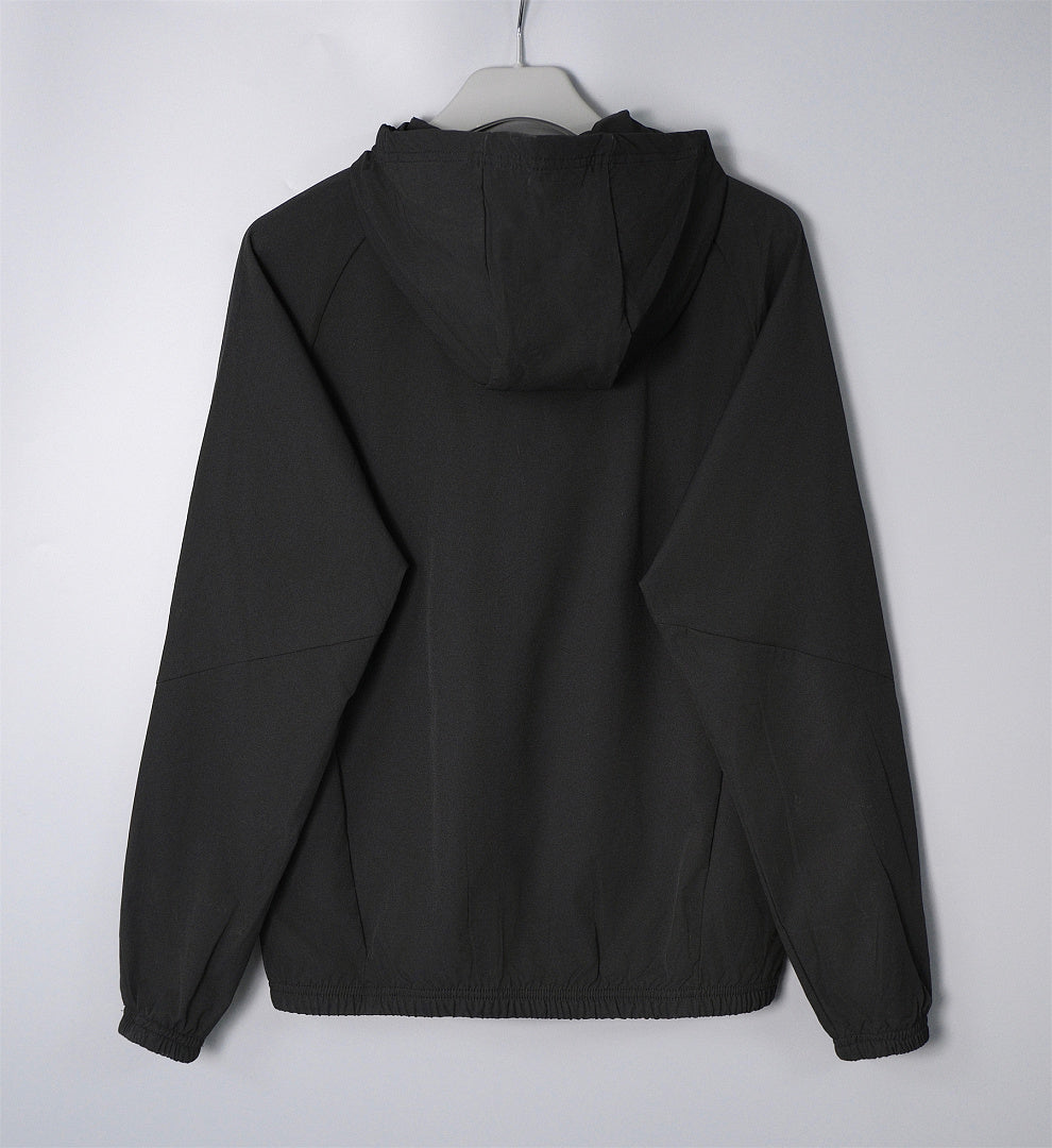 ARSENAL 2026/27 HOODED WINDBREAKER JACKET - Black - back