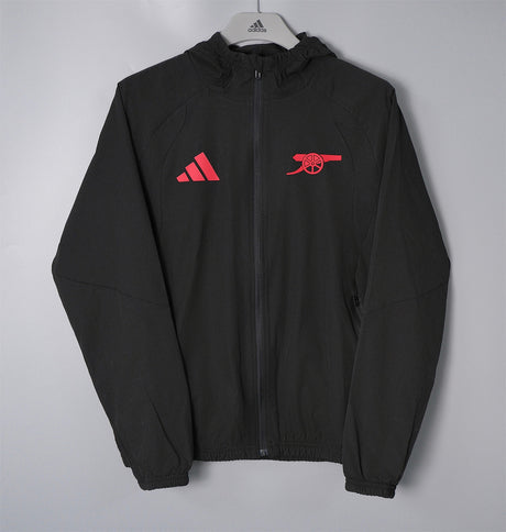 ARSENAL 2026/27 HOODED WINDBREAKER JACKET - Black