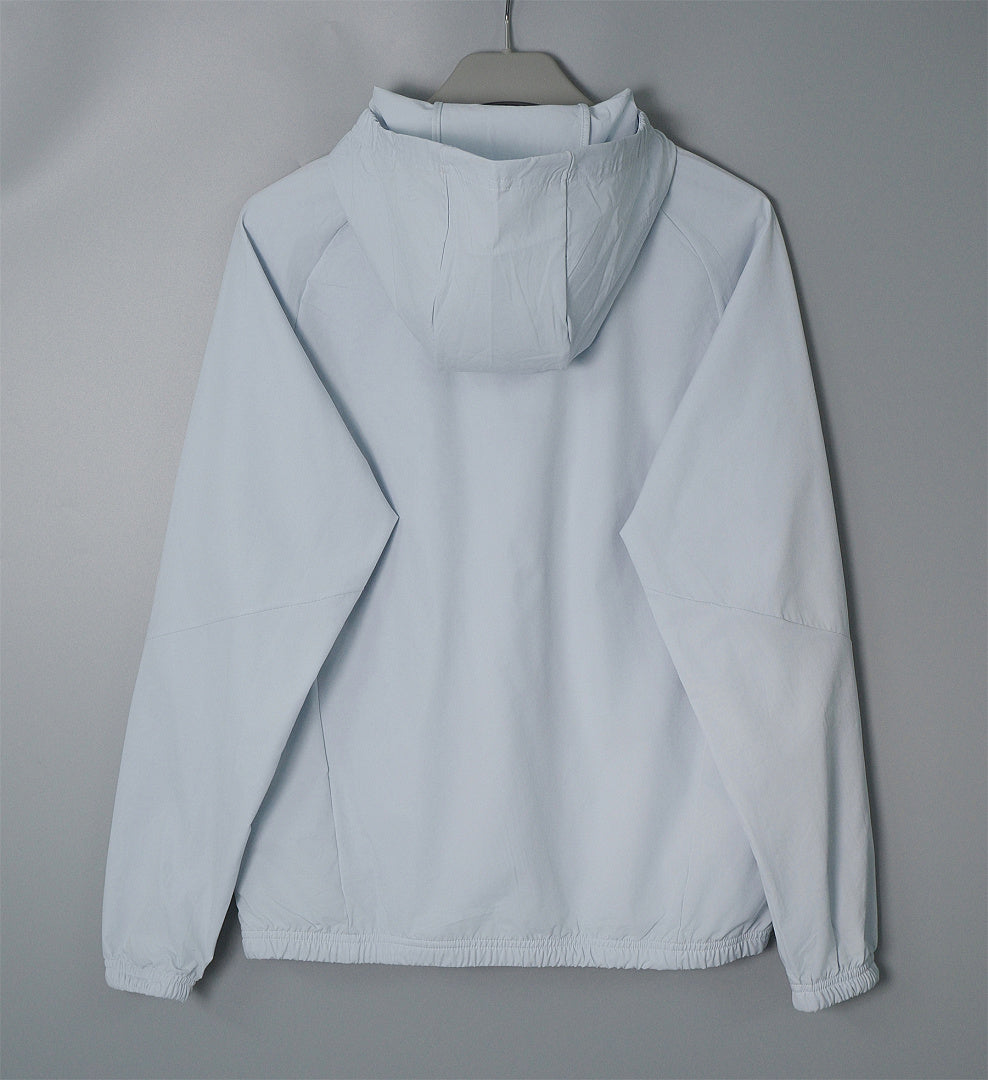 ARSENAL 2026/27 HOODED WINDBREAKER JACKET - Light Grey - back