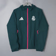 REAL MADRID 2026/27 HOODED WINDBREAKER JACKET - Dark Green - front