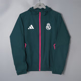REAL MADRID 2026/27 HOODED WINDBREAKER JACKET - Dark Green - front