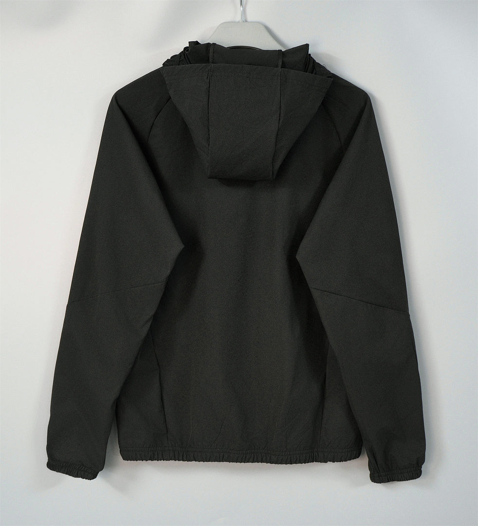 REAL MADRID 2026/27 HOODED WINDBREAKER JACKET - Black - back